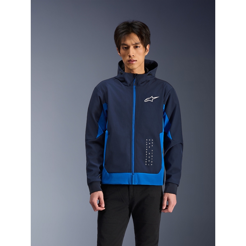 Φούτερ μοτοσικλέτας Alpinestars Radium Tech με κουκούλα σκούρο μπλε-μπλε
