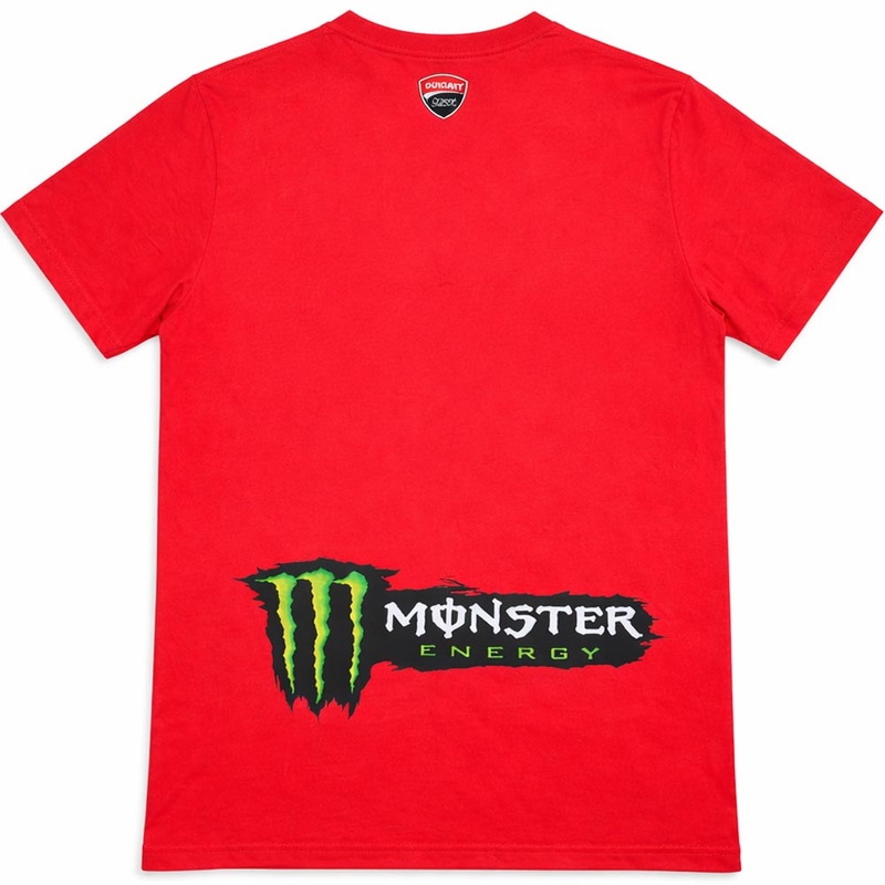 Μπλούζα Ducati Corse Monster Diagonal κόκκινο-μαύρο