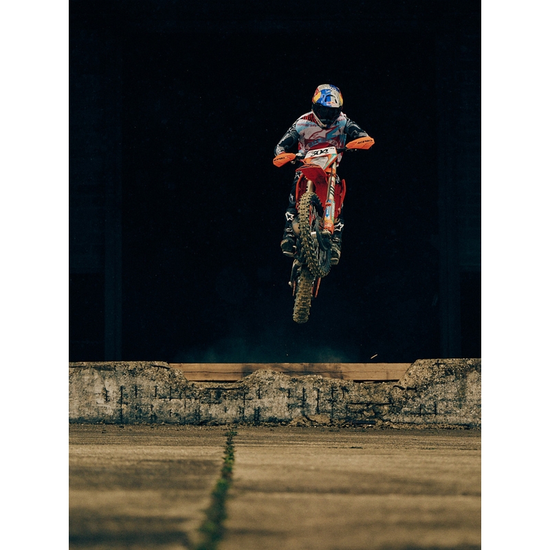 Τζέρσεϊ motocross Beast Coast περιορισμένης έκδοσης Alpinestars Techstar γκρι-μαύρο-πορτοκαλί