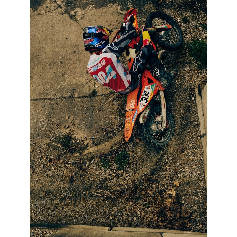 Τζέρσεϊ motocross Beast Coast περιορισμένης έκδοσης Alpinestars Techstar γκρι-μαύρο-πορτοκαλί