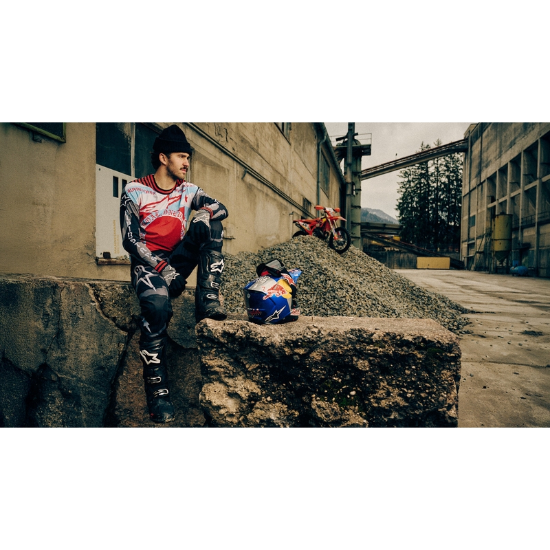 Τζέρσεϊ motocross Beast Coast περιορισμένης έκδοσης Alpinestars Techstar γκρι-μαύρο-πορτοκαλί