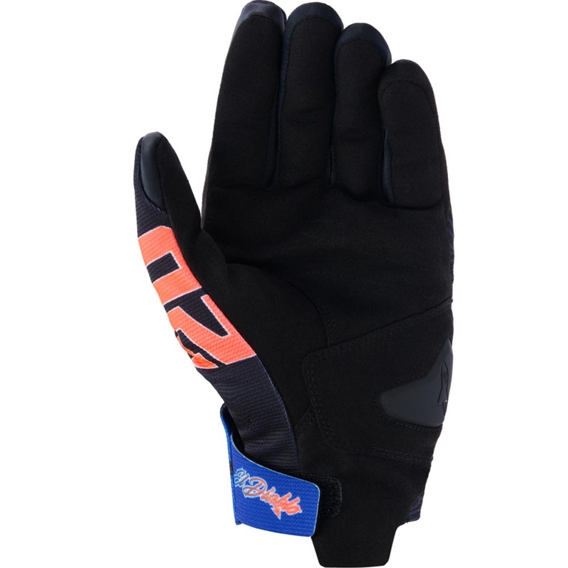Συλλογή γαντιών μοτοσικλέτας Alpinestars Reef V2 FQ20 μαύρο-φθορίζον κόκκινο-μπλε-πράσινο