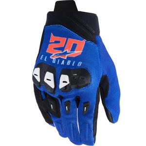 Συλλογή γαντιών μοτοσικλέτας Alpinestars SP X 1 FQ20 μπλε-μαύρο-φλουορ κόκκινο