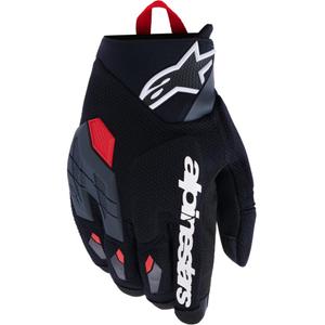 Γάντια μοτοσικλέτας Alpinestars Durack σκούρο γκρι-κόκκινο