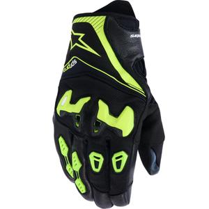 Γάντια μοτοσικλέτας Alpinestars SP-R PRO μαύρο-φθοροκίτρινο