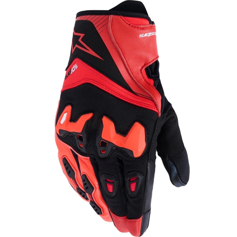 Γάντια μοτοσικλέτας Alpinestars SP-R PRO κόκκινο-φλουορ κόκκινο-μαύρο