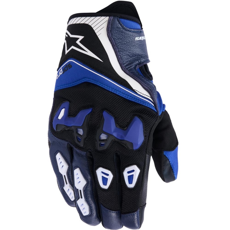 Γάντια μοτοσικλέτας Alpinestars SP-R PRO μπλε-μαύρο-λευκό