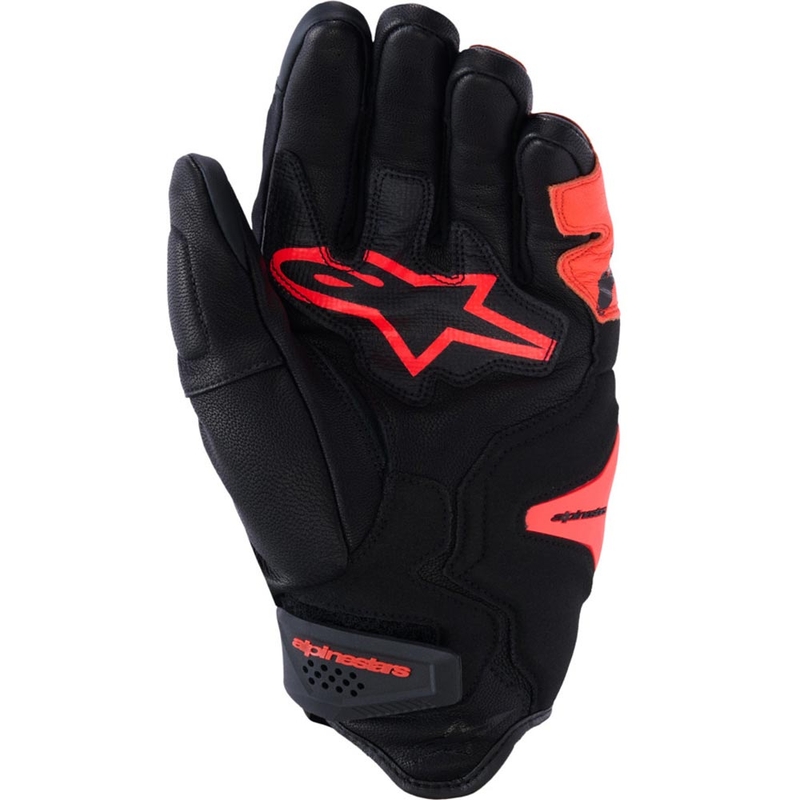 Γάντια μοτοσικλέτας Alpinestars SP-R TECH μαύρο-φθορίζον κόκκινο