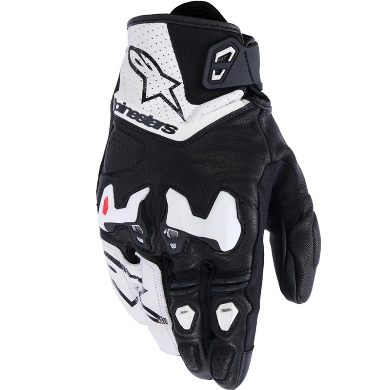 Γάντια μοτοσικλέτας Alpinestars SP-R TECH λευκά-μαύρα