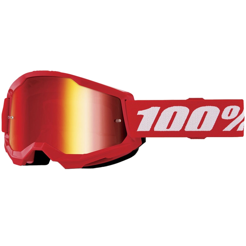 Παιδικά γυαλιά motocross 100% STRATA 2 κόκκινο κόκκινο plexi