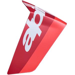 Αεροδυναμική αεροτομή για κράνη μοτοσικλέτας Alpinestars Supertech R10 Arius αγωνιστικό προφίλ σε φθορίζον κόκκινο-κόκκινο-λευκό