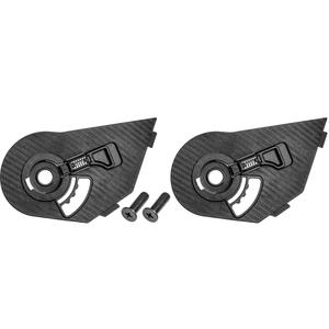 Μηχανισμός ζελατίνας για κράνη μοτοσικλέτας ZED F19 μαύρο