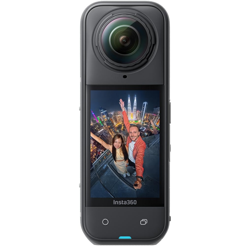 Κάμερα δράσης μοτοσικλέτας Insta360 X5 σε μαύρο χρώμα