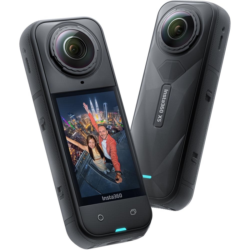 Κάμερα δράσης Insta360 X5 σε μαύρο χρώμα