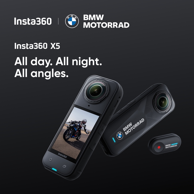 Κάμερα δράσης Insta360 X5 BMW Motorrad Edition σε μαύρο χρώμα