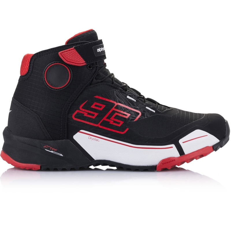 Συλλογή μπότες μοτοσικλέτας Alpinestars CR-X Drystar MM93 μαύρο-κόκκινο-λευκό