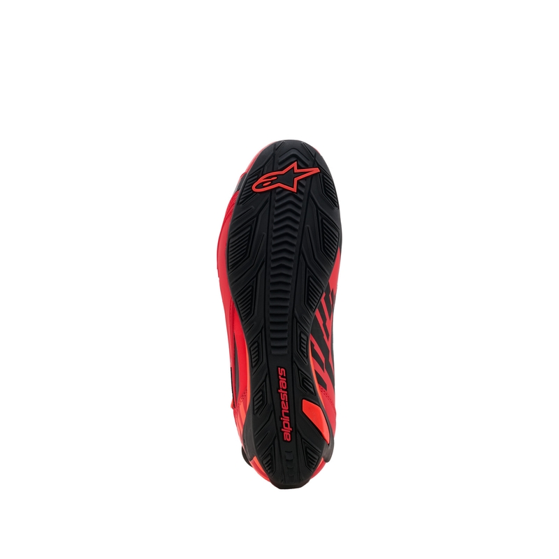 Μπότες μοτοσικλέτας Alpinestars Faster-4 MM93, συλλογή fluo, κόκκινο-κόκκινο-μαύρο