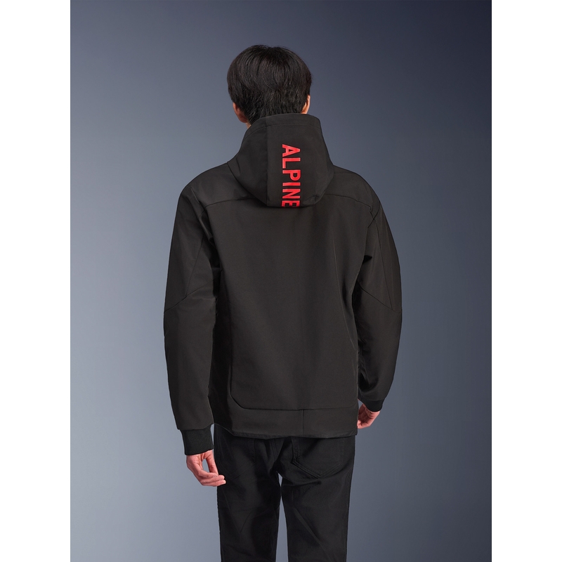 Φούτερ μοτοσικλέτας Alpinestars RADIUM TECH HOODIE μαύρο-κόκκινο