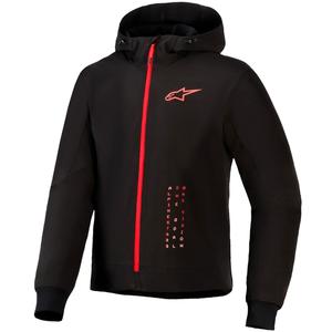 Φούτερ μοτοσικλέτας Alpinestars RADIUM TECH HOODIE μαύρο-κόκκινο