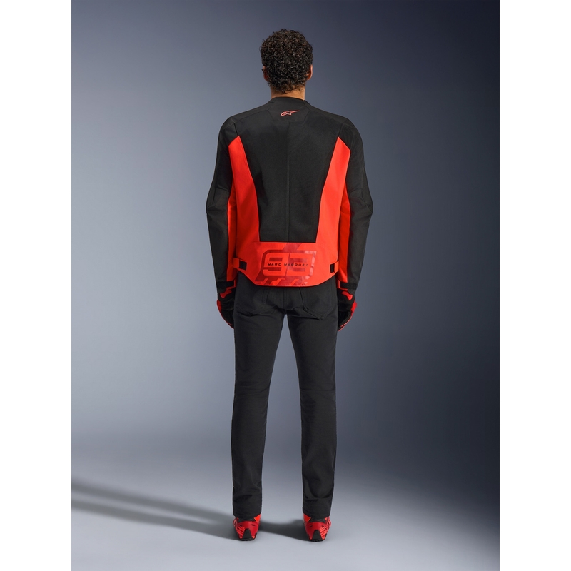 Μπουφάν μοτοσικλέτας Alpinestars C-1 AIR MM93, συλλογή fluo, κόκκινο-κόκκινο-μαύρο