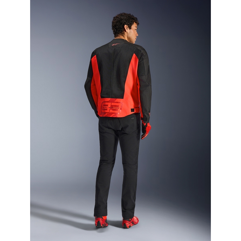 Μπουφάν μοτοσικλέτας Alpinestars C-1 AIR MM93, συλλογή fluo, κόκκινο-κόκκινο-μαύρο