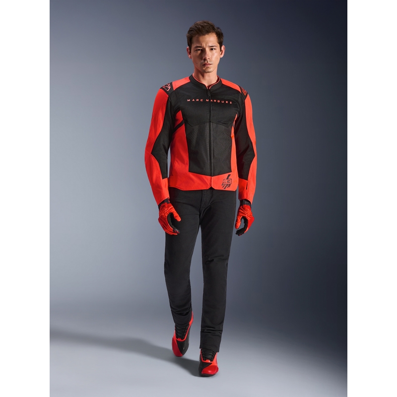 Μπουφάν μοτοσικλέτας Alpinestars T-SPS Air V2 MM93, συλλογή fluo, κόκκινο-μαύρο