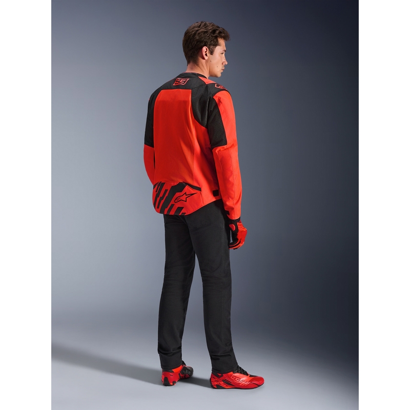 Μπουφάν μοτοσικλέτας Alpinestars T-SPS Air V2 MM93, συλλογή fluo, κόκκινο-μαύρο