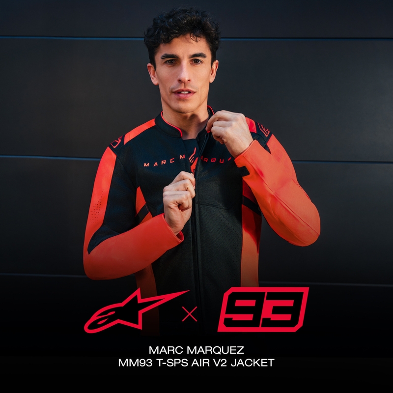 Μπουφάν μοτοσικλέτας Alpinestars T-SPS Air V2 MM93, συλλογή fluo, κόκκινο-μαύρο