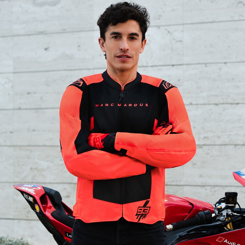 Μπουφάν μοτοσικλέτας Alpinestars T-SPS Air V2 MM93, συλλογή fluo, κόκκινο-μαύρο