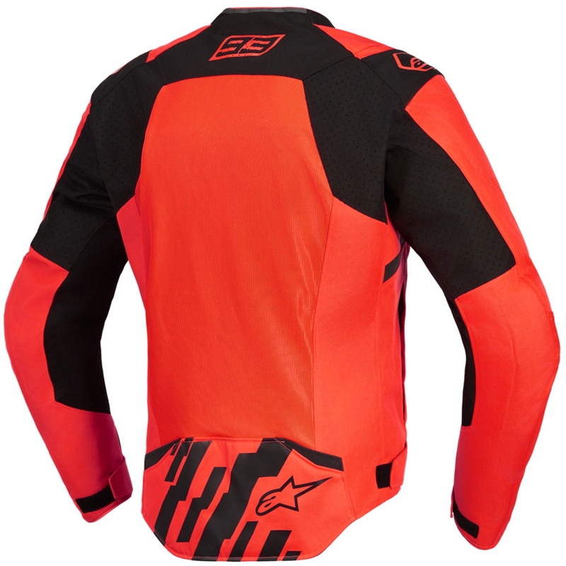 Μπουφάν μοτοσικλέτας Alpinestars T-SPS Air V2 MM93, συλλογή fluo, κόκκινο-μαύρο