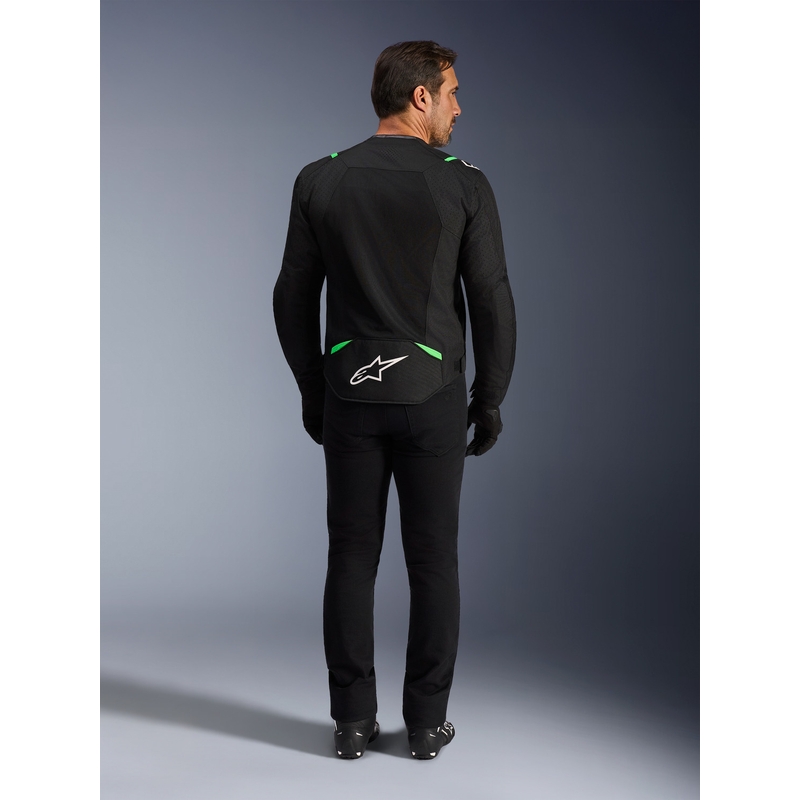 Μπουφάν μοτοσικλέτας Alpinestars T-SPS Air V2 μαύρο-φλουορ πράσινο