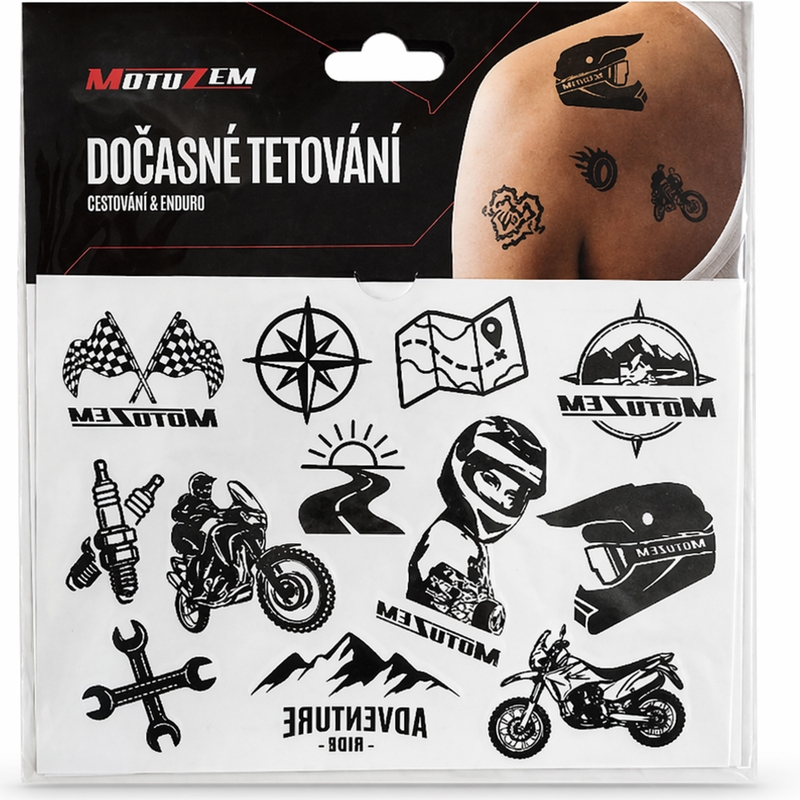 Προσωρινά τατουάζ MotoZem Travel &amp; Enduro