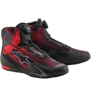 Μπότες μοτοσικλέτας Alpinestars Celer με αεριζόμενους αεραγωγούς μαύρο-κόκκινο
