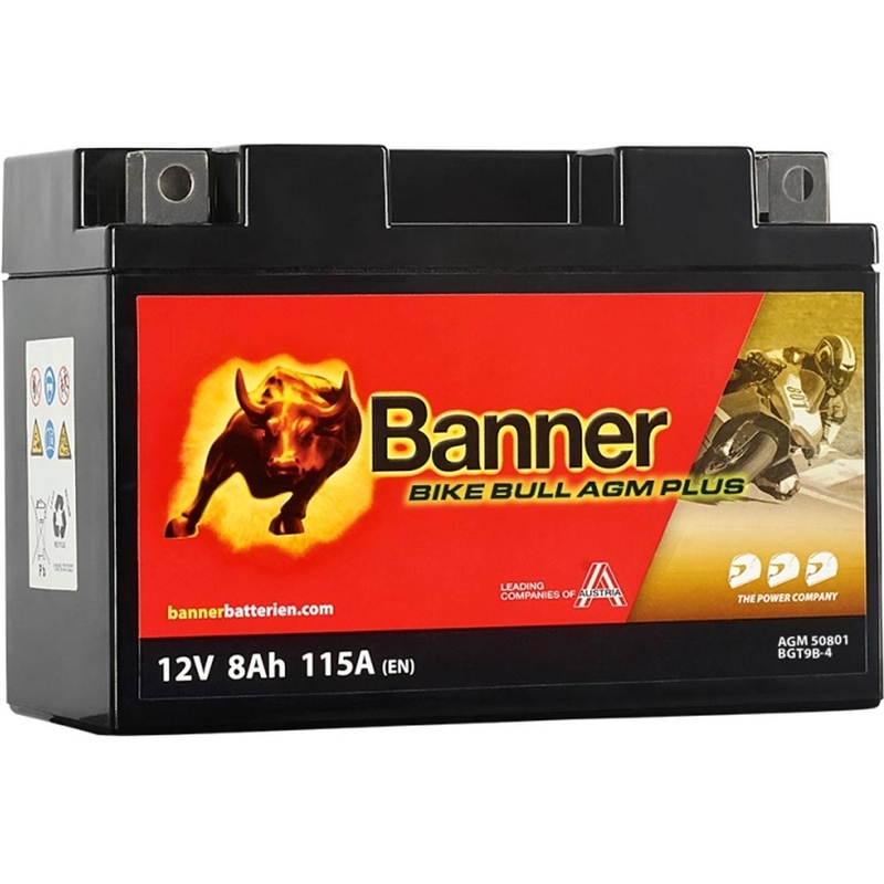 Μπαταρία AGM Banner Bike Bull AGM PLUS AGM PLUS 508 01 / BGT9B-4 - GT9B-4