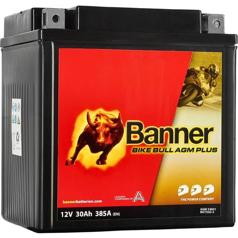 Μπαταρία AGM Banner Bike Bull AGM PLUS AGM PLUS 530 01 / BGTX30-3 - GTX30-3