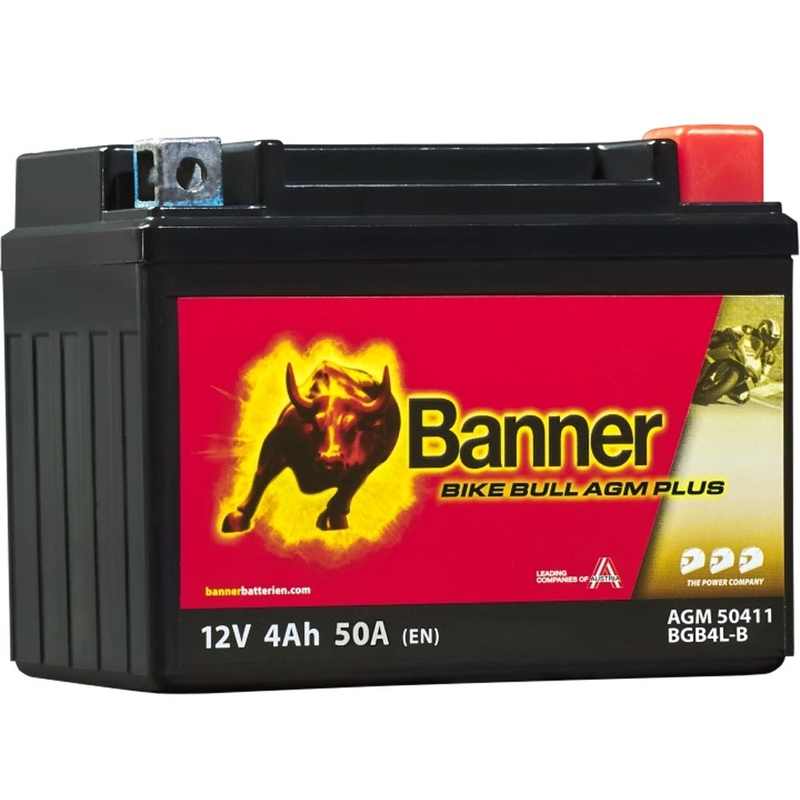 Μπαταρία AGM Banner Bike Bull AGM PLUS 504 11 / BGB4L-B - GB4L-B