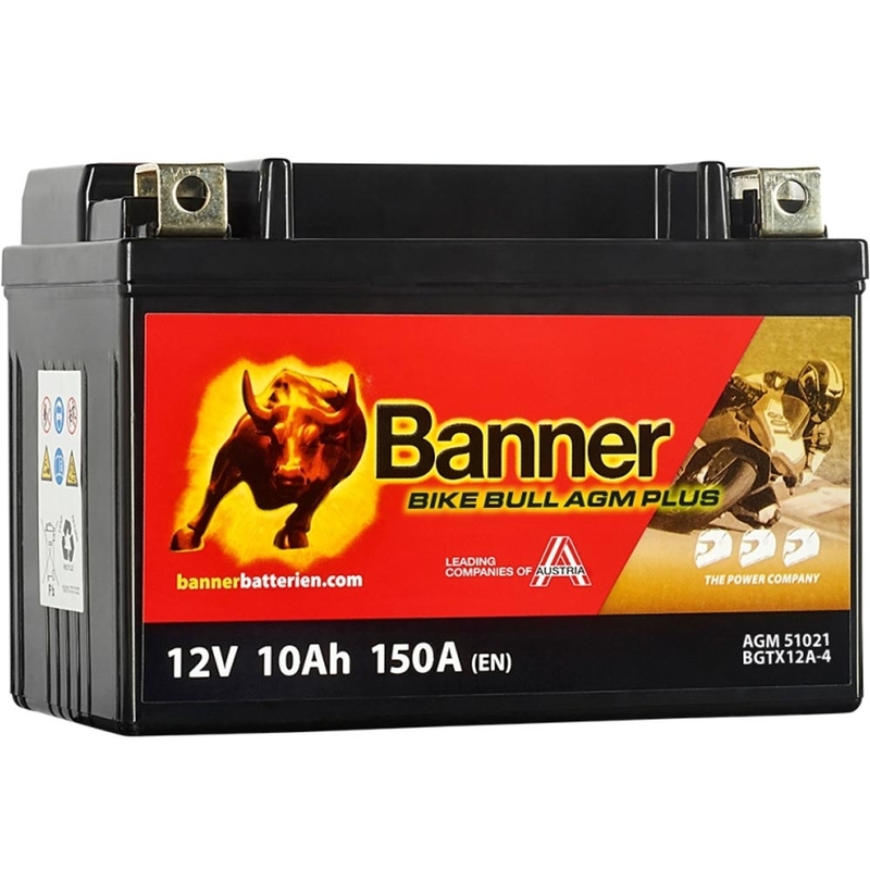 Μπαταρία AGM Banner Bike Bull AGM PLUS AGM PLUS 510 21 / BGTX12A-4 - GTX12A-4