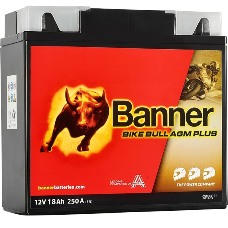 Μπαταρία AGM Banner Bike Bull AGM PLUS AGM PLUS 521 01 / BG12-19 - G12-19