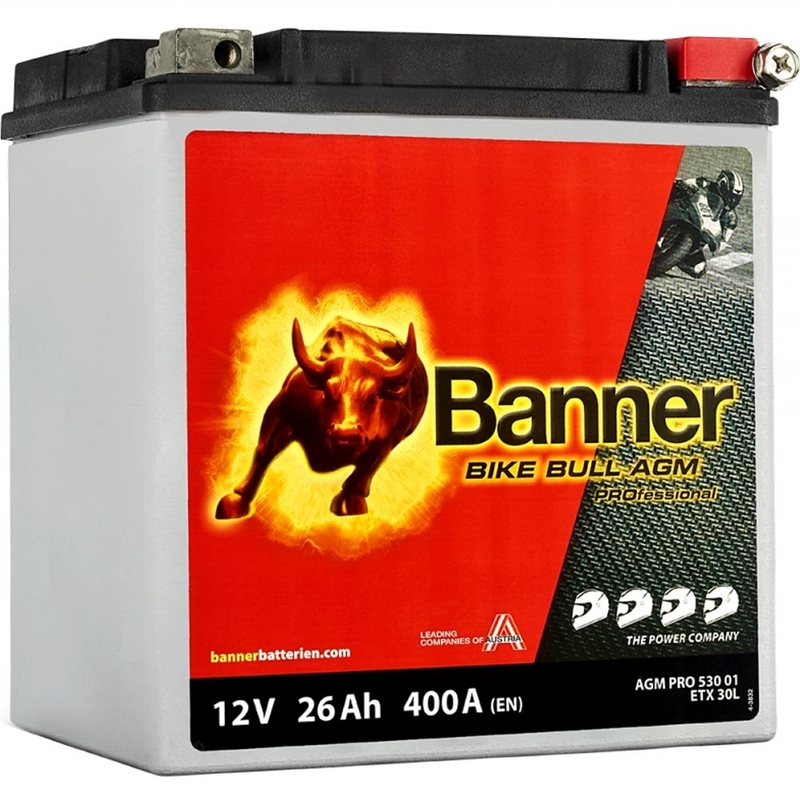 Μπαταρία AGM Banner Bike Bull AGM PROfessional AGM PRO 530 01 / BETX30L - ETX30L