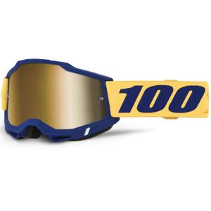 Γυαλιά μοτοκρός 100% ACCURI 2 Desoto με χρυσό πλεξιγκλάς