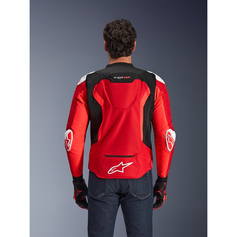 Μπουφάν μοτοσικλέτας Alpinestars T-GP Air κόκκινο-φλουορ κόκκινο-λευκό-μαύρο