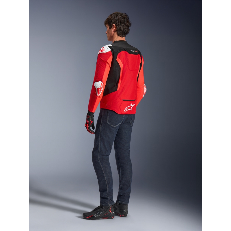 Μπουφάν μοτοσικλέτας Alpinestars T-GP Air κόκκινο-φλουορ κόκκινο-λευκό-μαύρο