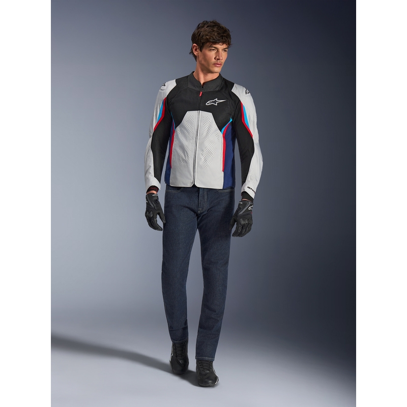 Μπουφάν μοτοσικλέτας Alpinestars AST V3 Air λευκό-μπλε-κόκκινο-μαύρο