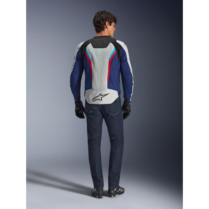 Μπουφάν μοτοσικλέτας Alpinestars AST V3 Air λευκό-μπλε-κόκκινο-μαύρο