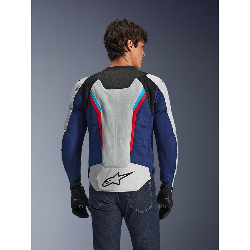 Μπουφάν μοτοσικλέτας Alpinestars AST V3 Air λευκό-μπλε-κόκκινο-μαύρο