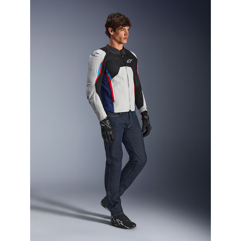 Μπουφάν μοτοσικλέτας Alpinestars AST V3 Air λευκό-μπλε-κόκκινο-μαύρο