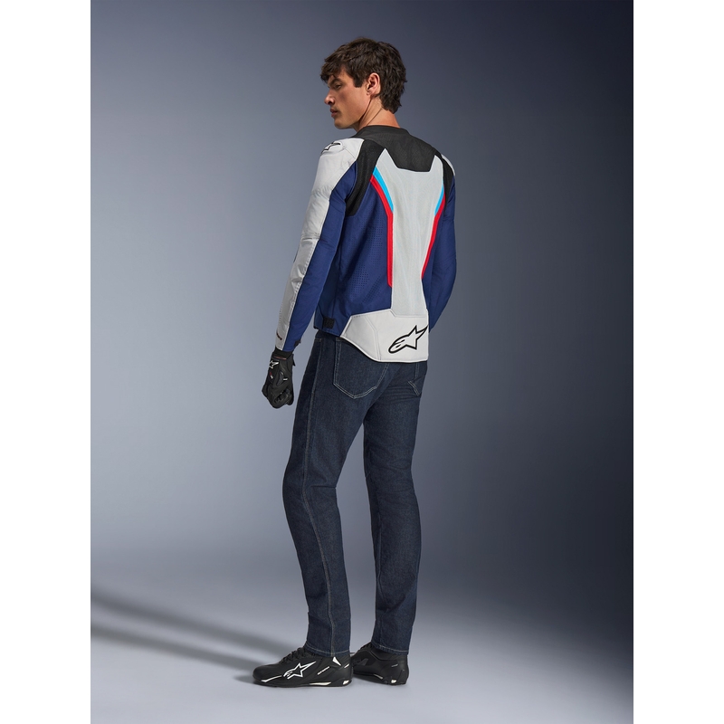 Μπουφάν μοτοσικλέτας Alpinestars AST V3 Air λευκό-μπλε-κόκκινο-μαύρο