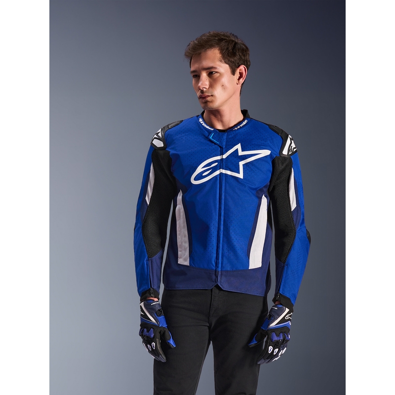 Μπουφάν μοτοσικλέτας Alpinestars T-GP Air μπλε-λευκό-μαύρο
