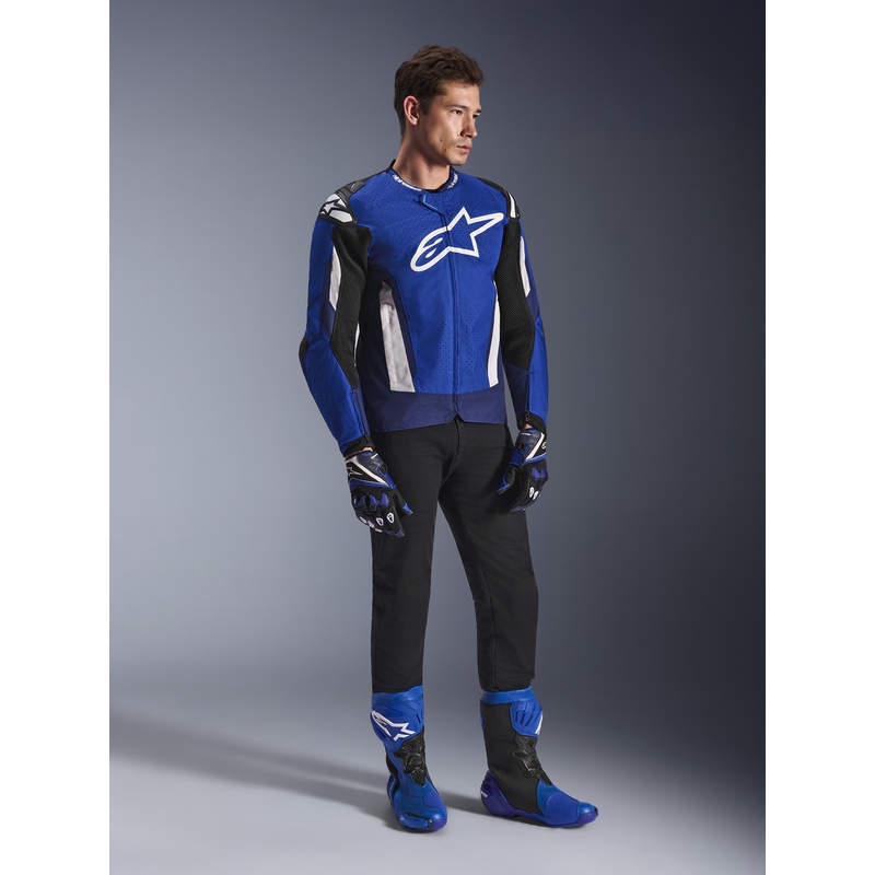 Μπουφάν μοτοσικλέτας Alpinestars T-GP Air μπλε-λευκό-μαύρο