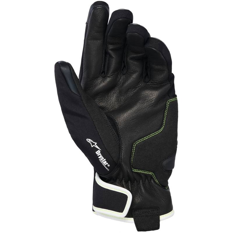 Γάντια μοτοσικλέτας Alpinestars MOBLAST WATERPROOF γκρι-μαύρο-φθοροκίτρινο-λευκό